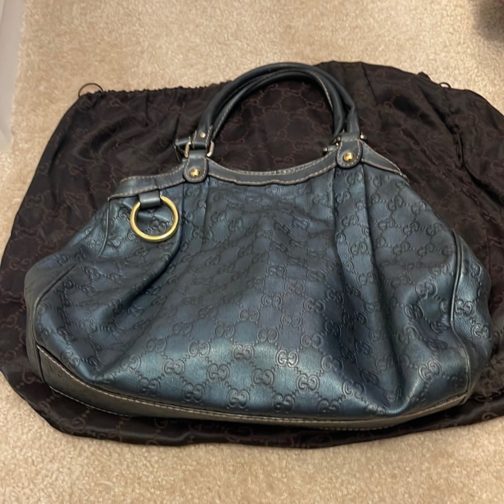 Gucci Tote Guccissima Leather